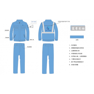 湖北洪城夏季工作服定做案例