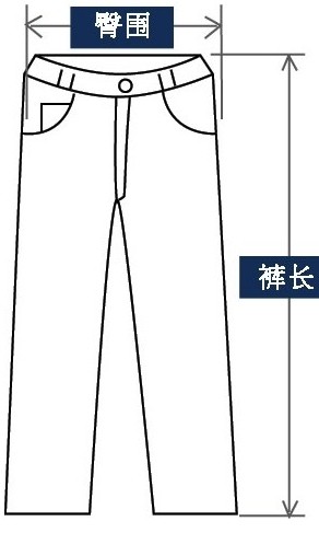 工作服褲子測(cè)量方式